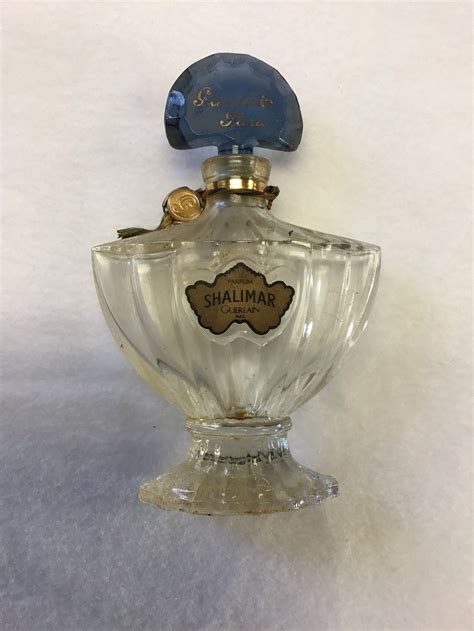 vintage shalimar perfume|antique shalimar perfume bottle.